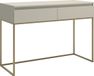 Selsey Bemmi - Make-uptafel met lades - Grijsbeige met gouden poten
