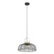 EGLO Lampe suspendue Roundham - Ø 45 cm - Noir/Or - Acier - E27