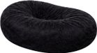 Bananair - Pouf long XXL housse amovible - imitation fourrure - Noir - 160 cm
