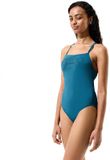 Speedo Endurance+ Logo Thin Strap Maillot de bain Bleu 34 Femme