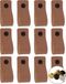 Brute Strength Leren Meubelgrepen - Taupe - 12 stuks - 12,5 x 2,5 cm