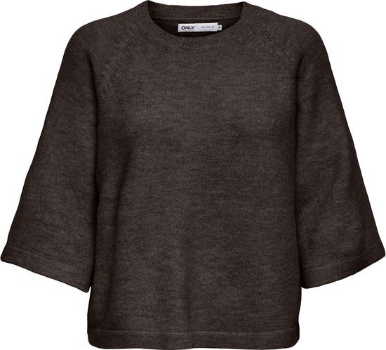 Only Simoni 3/4 Gebreide Pullover - Dames Lange mouw - Coffee Bean