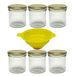 Viva-Haushaltswaren 6 weckpotten met schroefdeksel incl. vultrechter (165 ml)