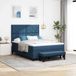 Maison Exclusive - Lit boxspring avec tête de lit, bleu, 140 x 200 cm, rembourré