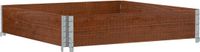 vidaXL Palletopzetrand - 100x100 cm - Massief Grenenhout - Bruin