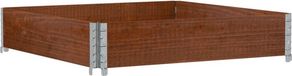 vidaXL Palletopzetrand - 100x100 cm - Massief Grenenhout - Bruin