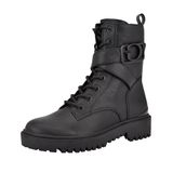 GUESS Gworana Combat Boot voor dames, Zwart, 39 EU