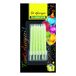 Cereria di Giorgio - Fluorescerende verjaardagskaarsen met houder, fluo, 5428