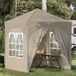 Prolenta Maison Exclusive Pop-up partytent, 192 x 192 x 245 cm, crème kleur