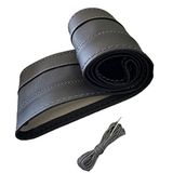 LB119 - stuurhoes 37-39 cm om te snoeren zwart met geperforeerd leer