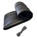 LB119 - stuurhoes 37-39 cm om te snoeren zwart met geperforeerd leer
