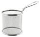 Set de 6 paniers de friteuse en acier inoxydable couleur argent - rond, 9 x 9 cm