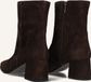 Notre-V 4340 Enkellaarsjes - Enkelboots met rits - Dames - Bruin - Maat 42