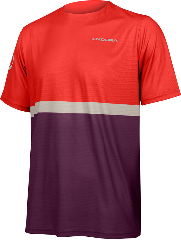 Endura SingleTrack Core II T-Shirt Men, violet/rood
