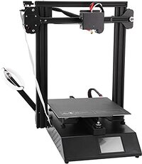 Eosnow 3D-printer, niet gemakkelijk te dragen Hoge nauwkeurigheid 3D-printerkorrel-warmbedontwerp voor Cura(European standard 250V, pink)