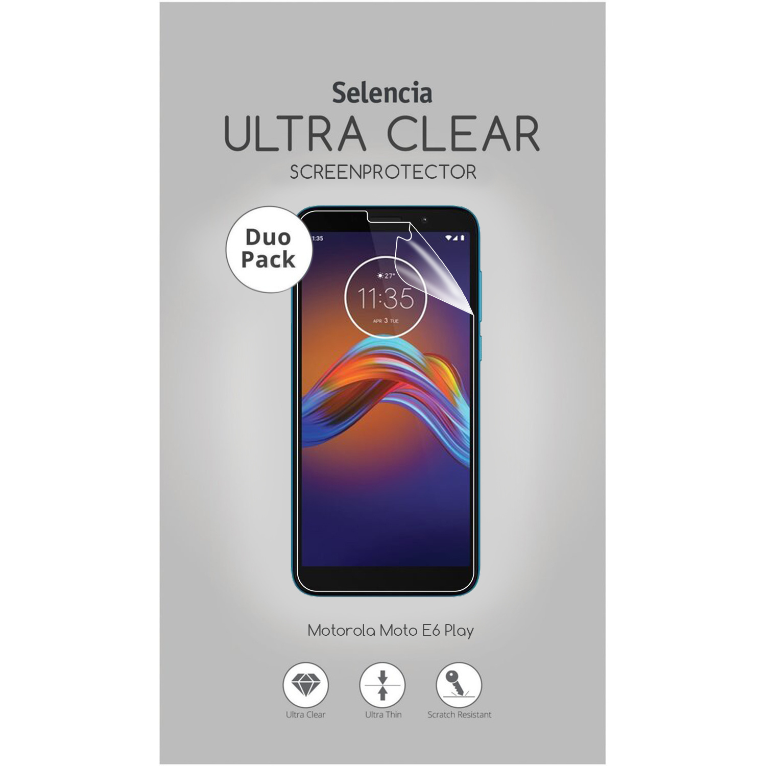 Selencia Pack Ultra Clear Screenprotector voor de Motorola Moto E6 Play
