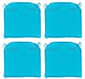Traumnacht Comfort 4-delige set stoelkussens/zitkussen Outdoor aqua