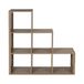 HOME DECO FACTORY - HD7940 - Modulaire opbergkast met 6 vakken in hout - Bruin