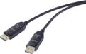 Renkforce RF-6117768 DisplayPort-kabel Glasvezel / DisplayPort Aansluitkabel DisplayPort-stekker, DisplayPort-stekker 15 m Zwart