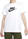 Nike Sportswear T-shirt Korte Mouw Wit Katoen Logo Ronde Hals Unisex Kinderen 152/158