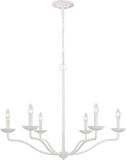 Feiss Suspension LED | 6X E14 Max 40W | Dimmable | Textured Plaster White