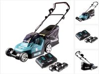 Makita DLM 432 PT4 accumaaier 36 V (2x 18 V) 43 cm + 4x accu 5,0 Ah + dubbele lader