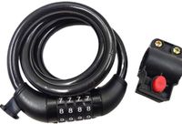 hbs Slotfiets-H5-031 - Kettingslot met 4-cijferige code - Zwart