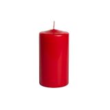 12 kaarsen, kaarsen, diameter 6 cm, hoogte 10 cm, rood