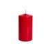 12 kaarsen, kaarsen, diameter 6 cm, hoogte 10 cm, rood