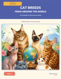 Cat Breeds From Around the World: 36 Cat Breeds to Color and Learn About