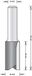 Hikoki Accessoires Hitachi 8 mm groeffrees 10 x 32 x 64mm