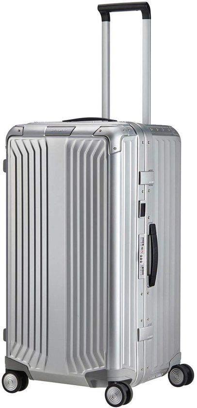 Samsonite trolley Lite-Box Alu 74 cm zilverkleurig