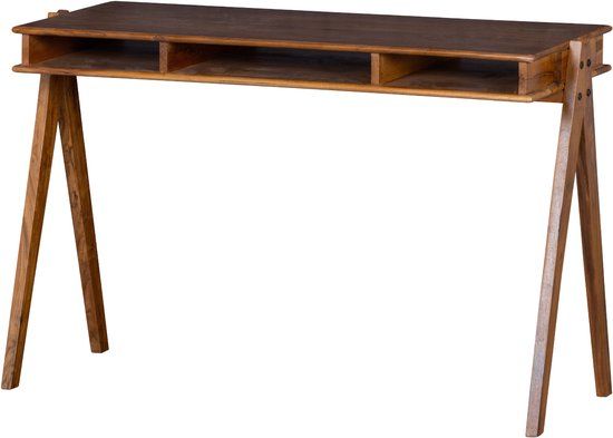 WOOOD Compartment Bureau - Brown - 78x120x50cm - Wood