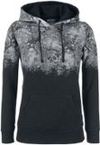 Rock Rebel by EMP Zwarte hoodie met doodshoofdprint - Dames - 3XL