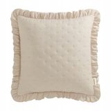 Room99 Decoratieve Kussenhoes Molly 45x45 cm met Ruche - Crème