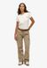 Superdry - Rechte cargobroek met lage taille - Dames - Broeken - Katoen/Elastaan - W29 - Deep Beige Slub