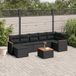 Maison Exclusive - Salon de jardin 8 pièces avec coussins, rotin synthétique noir