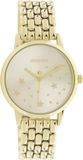 OOZOO Timpieces - Goudkleurig dames polshorloge met roestvrijstalen band - C11028