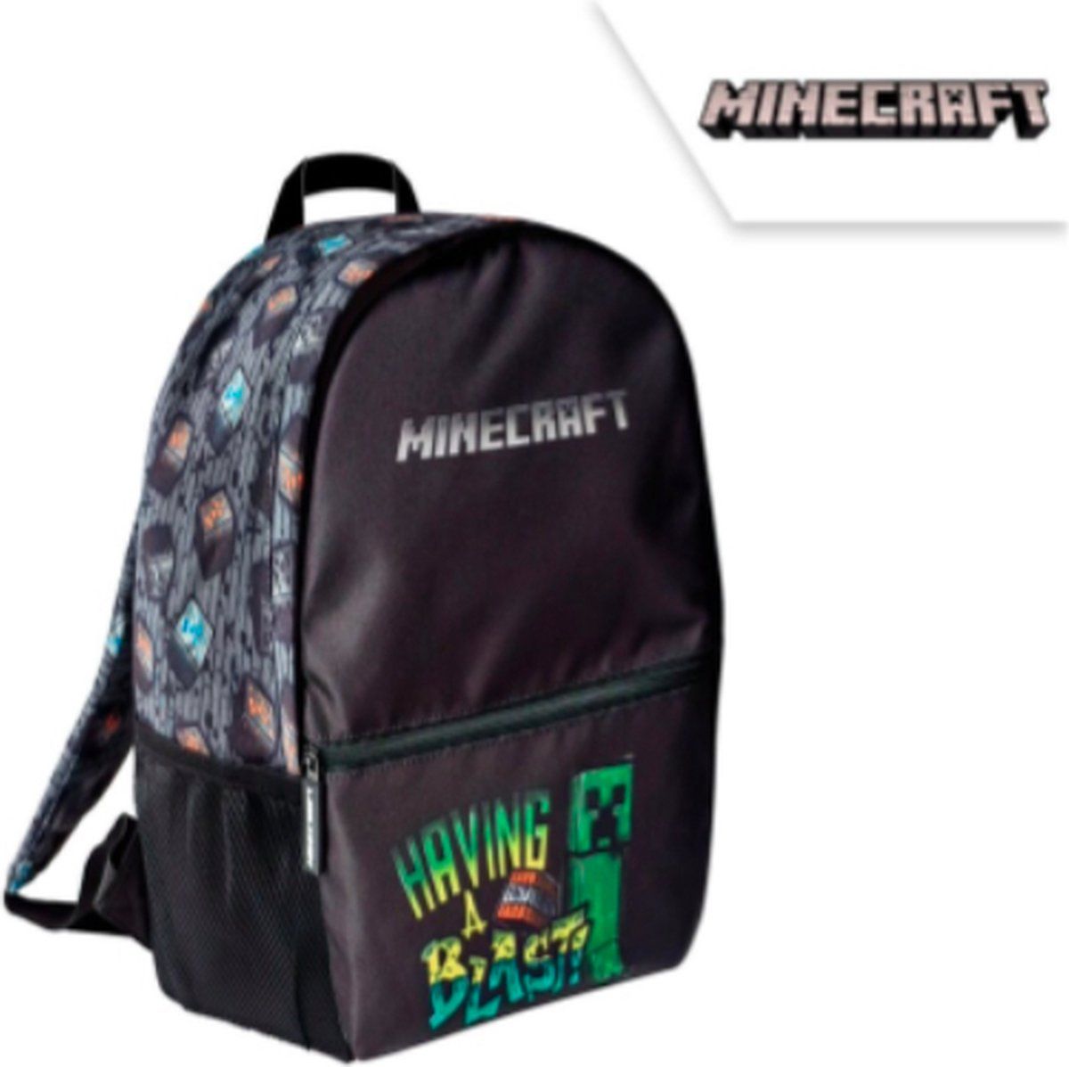 Minecraft rugzak - Having a Blast - Zwart - 40 cm