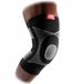 McDavid Elastische Steunverband Knie met Gelring en Baleinen Zwart Maat S