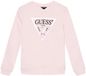 GUESS Sweatshirt rosa / magenta / zwart