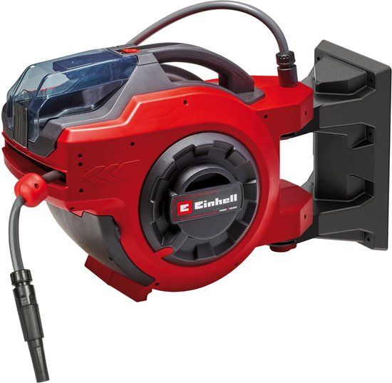 Einhell Accu Slanghaspel GE-HR 18/30 Li Solo - Power X-Change - 18 V/Li-ion - 30 meter + 1,5 meter - Automatisch slang oprollen - 180° Draaibaar - Excl. accu en lader