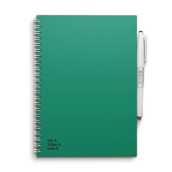 MOYU A5 Uitwisbaar Notitieboek Forest Green - Hardcover - 40 Pagina's - Lijn/Ruiten/Stippen