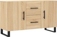 vidaXL Dressoir Sonoma eiken 100x36x60 cm bewerkt hout