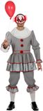 Wilbers & Wilbers Grijze, Gruwelijk Grijnzende Clown Halloween Kostuum voor Mannen 3XL