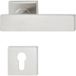 Häfele Garniture de béquille LDH 2187 acier inoxydable mat, cylindre profilé PZ