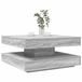 vidaXL Salontafel, 360 graden draaibaar, grijs Sonoma, 70x70x34,5 cm