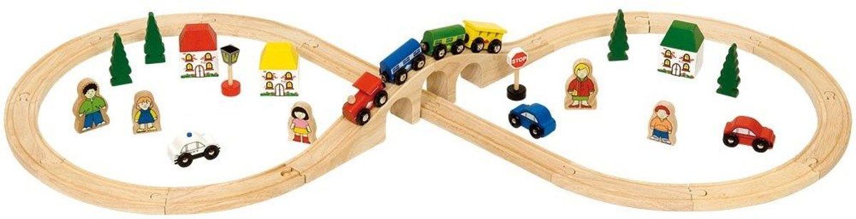 Bigjigs 8 figuren treinset - Hout - Jongen - Multi