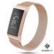 Strap-it Milanees Smartwatch bandje - Geschikt voor Fitbit Charge 3 - Rosé goud - Maat S