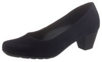 Gabor 02.120.46 Blauwe Suède Blokhak Pumps Vrouwen Maat 37